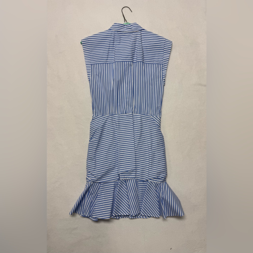 Veronica Beard Bell Ruched Striped Mini Shirt Dress –Size 6 –Excellent Condition - Picture 5 of 11